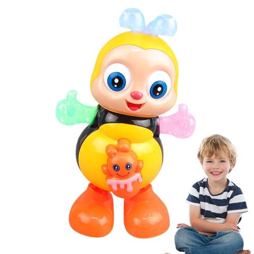 Huvqianu Tanzendes Spielzeug,Interaktive Leuchtende & Musikalische Biene - Singendes Sensorisches Lernspielzeug für Kleinkinder und Mädchen für Geburtstag, Weihnachten, Reisen, Zuhause und Autofahrt Huvqianu Tanzendes Spielzeug,Interaktive Leuchtende & Musikalische Biene - Singendes Sensorisches Lernspielzeug für Kleinkinder und Mädchen für Geburtstag, Weihnachten, Reisen, Zuhause und Autofahrt von Huvqianu
