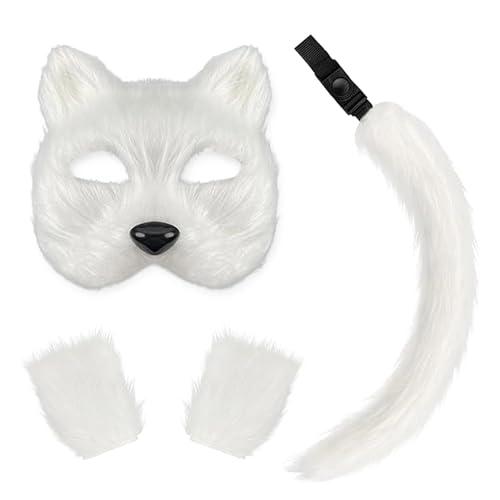 Huvqianu Tier-Kostüm-Zubehör, Tiermasken-Kostüm, mit Handschuhen, realistisches, atmungsaktives Stirnband, verstellbare Träger für Fotoshooting, Maskottchen, Aufführung, Schule, Cosplay Huvqianu Tier-Kostüm-Zubehör, Tiermasken-Kostüm, mit Handschuhen, realistisches, atmungsaktives Stirnband, verstellbare Träger für Fotoshooting, Maskottchen, Aufführung, Schule, Cosplay von Huvqianu