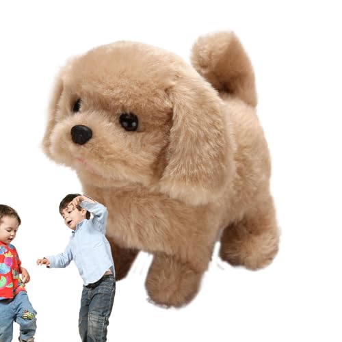 Huvqianu Walking Dog Toy, Electronic Walking Dog, Interactive Dog Toy, Animated Puppy Toy, Walking Barking Dog, Tail Wagging Puppy, Plush Walking Dog, Kids Walking Toy, Puppy Interactive Toy von Huvqianu