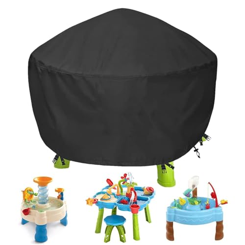 Huvqianu Wassertischabdeckung,Kinder-Wasserspieltisch-Abdeckung für Rain Showers Splash Pond Wassertisch - 34 x 34 x 18 Zoll Wasserspieltischabdeckungen UV-Schutz Sonnenschutz von Huvqianu