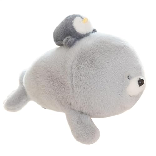 Huvqianu Water Animal Doll, Plush Seal, Soft Stuffed, Multifunctional Comforting Doll Plush, Interactive Home Decorations, Throw Pillow for Kids Adults, 19.69 Inches von Huvqianu