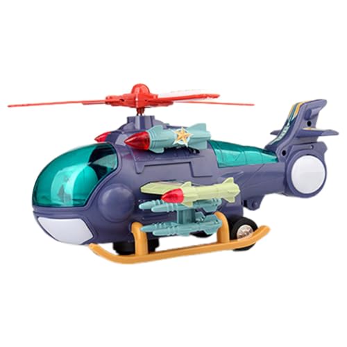 Kinder-Hubschrauber mit Lichtern, niedliches Hubschrauber-Spielzeug für Kinder, batteriebetriebener Hubschrauber, Licht und Sound, Hubschrauberspielzeug, Segelhubschrauber-Spielzeug, von Huvqianu