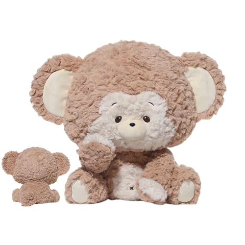 Plush Monkey Doll | Cute Monkey Stuffed Animal | Soft Monkey Plushie | Adorable Monkey Toy, Huggable Monkey Plush, Monkey Plush for Kids, Cozy Monkey Stuffed Toy von Huvqianu