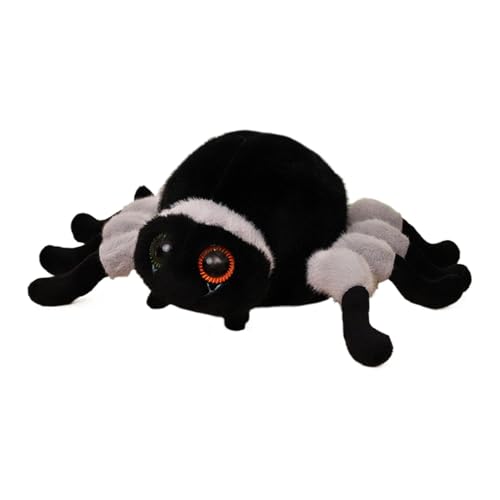 Plush Toy, Plush Doll, Halloween Spider Pillow, Plush Halloween Cushion, Cute 30cm Halloween Spider Plush Toy Decorative Plush Spider Cushion for Easter, Birthday, and Halloween Gifting von Huvqianu