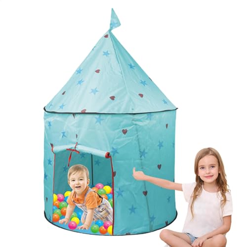 Sensorisches Zelt für Kinder, sensorisches Spielzelt für Kinder, 94 x 94 x 130 cm, Innenbereich, mit 25 Bällen, Sternmuster-Design, beruhigende Umgebung, Kleinkinder, Spaß für Camping, Schlafen von Huvqianu