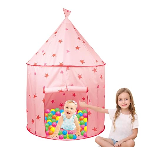 Sensory Tent for Kids, Child Sensory Plays Tent, 37.4x37.4x53.15 Inch Indoor with 25 Balls, Star Pattern Design, Calming Environment, Toddler Have Fun House for Camping Sleep von Huvqianu