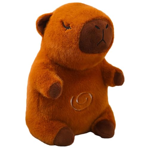 Stuffed Capybara Plush, Soothing Breathing Sleep Companion, 11.81x5.91x3.94 Inch Soft Cuddle Toy with Music and Light, Capybara Hugging Pillow for Kids’ Bedtime Comfort von Huvqianu