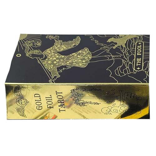 Tarot Cards - 78 Blatt -Orakelkarten für Glücksanleitung, Unterhaltung Oracles Set mit Brettspiel, Boards -Spiel für Familie, Zuhause, Freunde, Partyspaß, Meditation 2.76x4,72 Zoll Tarot Cards - 78 Blatt -Orakelkarten für Glücksanleitung, Unterhaltung Oracles Set mit Brettspiel, Boards -Spiel für Familie, Zuhause, Freunde, Partyspaß, Meditation 2.76x4,72 Zoll von Huvqianu