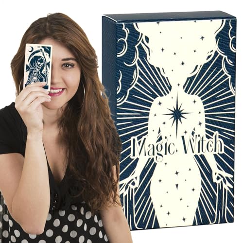 Tarotkarten-Deck, Tarotkarten, Tarotkarten mit Bedeutungen, Tarot-Lesekarten, Wahrsager-Spiel, für Freunde, umfassender Leitfaden, personalisierte Einblicke, einfach zu interpretierendes von Huvqianu