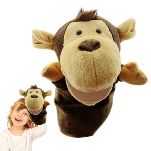 Tierhandpuppen,Handpuppen für Kinder,Tiere Lernpuppe - Waschbare, lustige, entzückende, kreative Stofftierpuppen mit funktionierendem Mund für Theater-Motto-Show-Geburtstagsgeschenke von Huvqianu