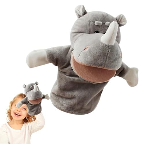 Tierhandpuppen,Handpuppen für Kinder,Weiche Plüschpuppen | Entzückende, lustige, kreative, waschbare, interaktive, weiche Tierpuppen mit funktionierendem Mund zum Geschichtenerzählen und Rollenspielen von Huvqianu