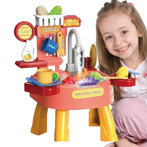 Toy Sink Playset, Fun Kitchen Sink Toy, Toy Sink with Accessories, Kitchen Sink Toy for Kids, Sink Toy Play Kitchen, Play Sink Toy Set, Kids Kitchen Toy Sink, Pretend Play Kitchen Sink von Huvqianu