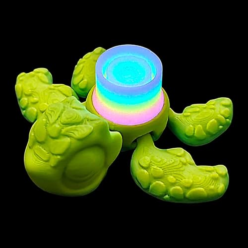Fildget 3D-Druck: Turtle Glow in the Dark – Articulated Fidget | für Erwachsene, Sammlerstück, Geschenk, Heimdekoration Fildget 3D-Druck: Turtle Glow in the Dark – Articulated Fidget | für Erwachsene, Sammlerstück, Geschenk, Heimdekoration von Huxibai