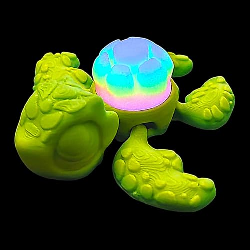 Fildget 3D-Druck: Turtle Glow in the Dark – Articulated Fidget | für Erwachsene, Sammlerstück, Geschenk, Heimdekoration Fildget 3D-Druck: Turtle Glow in the Dark – Articulated Fidget | für Erwachsene, Sammlerstück, Geschenk, Heimdekoration von Huxibai