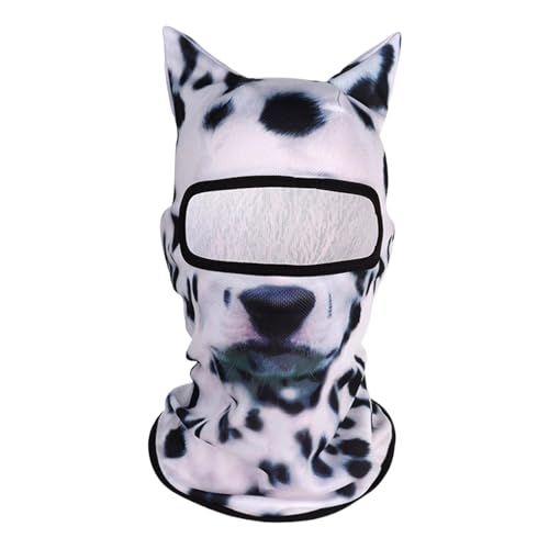 Huxibai Cat Shiesty Maskeraden, Tierski -Maskeraden - Leichte atmungsaktive 3D -Gesichtsbedeckung mit Ohren | Lustige Ski -Maskeraden für Musikfestivals von Huxibai