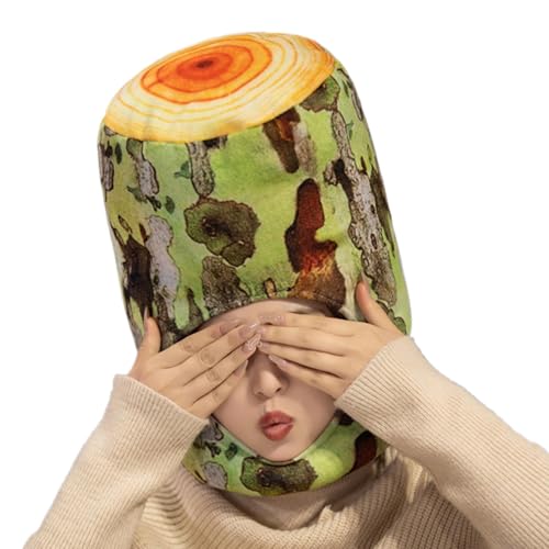 Huxibai Halloween Head Cover, Cosplay -Kopfbedeckung | Realistische Sycamore Tree Design Head Cover für Dress-up | Neuheit Fun Party Performance Requisiten Kopfbekleidung für Frauen, Männer, von Huxibai