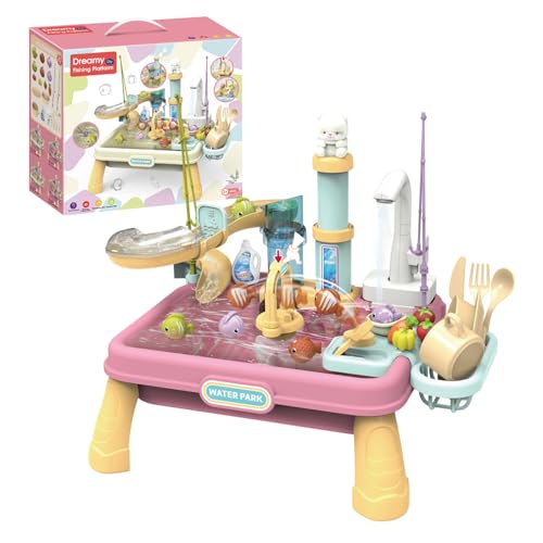 Huxibai Kinder Wassertisch | Outdoor Spieltisch Für Wasser Aktivitäten | Lernspielzeug Aktivität Für Kindergarten Und Familie Huxibai Kinder Wassertisch | Outdoor Spieltisch Für Wasser Aktivitäten | Lernspielzeug Aktivität Für Kindergarten Und Familie von Huxibai