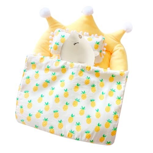 Huxibai Puppen-Bettwäscheset mit Kissen und Decke für Puppen, dekorative Möbel, Spielzeug, Simulationsspiel für und Mädchen Huxibai Puppen-Bettwäscheset mit Kissen und Decke für Puppen, dekorative Möbel, Spielzeug, Simulationsspiel für und Mädchen von Huxibai