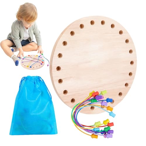 Huxibai Rope Unritangle Game, Twisted Rope Game, Logisches Denken Schachspiel, Logic Puzzle Desktop Toy Set, Brain Teaser Strategie Playset für Kinder 3+ von Huxibai