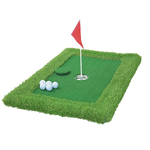 Chipping Green Schwimmend - Übungsnetz | Lustige Golfspiele | Schwimmende Golfmatten für Pool | Chipping Matte für Training Zubehör Putting Green | Set von von Huyeruie