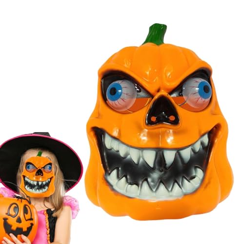 Halloween-Gesichtsbedeckung, Halloween-Gesichtsabdeckung für Kinder | Innovative realistische Gesichtsbedeckung Maske Gesichtsmaske - Große leuchtende Augen Halloween Kostüm Zubehör Cospl von Huyeruie