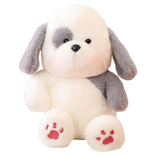 Hundeplüschpuppe,Hundeplüschtier,Großohriger Hund Plushies Plüschpuppenspielzeug - Hautfreundliche, weiche Stofftierpuppe mit Hund für die Dekoration von Wohnzimmer, Schlafzimmer, Büro von Huyeruie