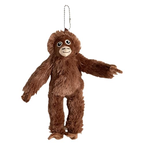 Orang-Plüschtier - Einzigartiger Plüschanhänger aus Baumwolle | Orang-Plüschtier | Kuscheltier Ornament zum Aufhängen, Lustige Plüsch-Dekoration Gorilla für Tasche, Rucksack, Tasche, Schlüssel 'aut von Huyeruie