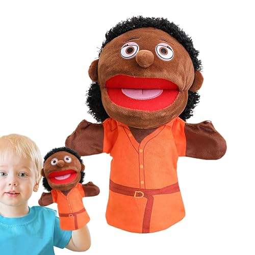 Puppenset für Familien, Puppen für Kinder, Multikulturelle Handpuppen mit beweglichem Mund, Plüschpuppen zum Erzählen von Geschichten, interaktive Marionetten für Fiktionsspiele, Marionet von Huyeruie