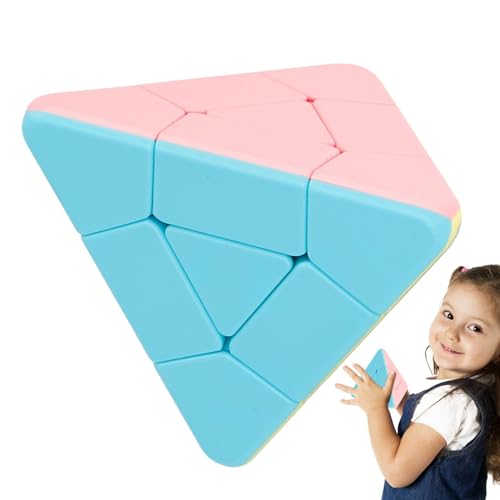 Puzzle Cube Pyramide – Pyramide Speed ​​Cube | Magischer Geschwindigkeitswürfel | Dreieckige Pyramiden-Drehung | Magischer Würfel Pyramide Glatt Ohne Klebstoff | Macaron Getting Started Dreieck von Huyeruie