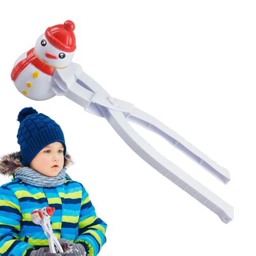 Schneeball-Maker-Werkzeug, Cartoon-Schneeball-Maker-Clip-Set, Herz-Sandform-Schneeball-Spielzeug, Niedliche Schneemann-Stern-Sandball-Formen, Entenförmiges Schneespielzeug, Tragbare Schneeball-Klammer von Huyeruie