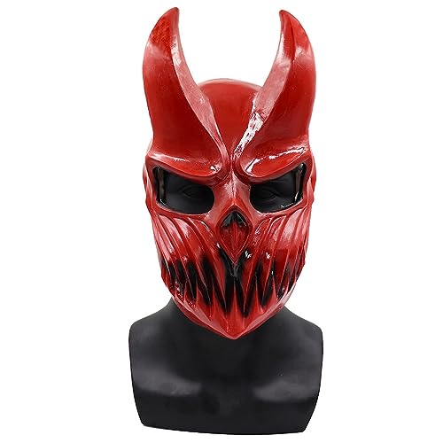 Bewegliche Kapuze Cosplay Rot Latex Maske Horror Kopfbedeckung für Halloween Karneval Kostüm Party Requisiten von Hworks
