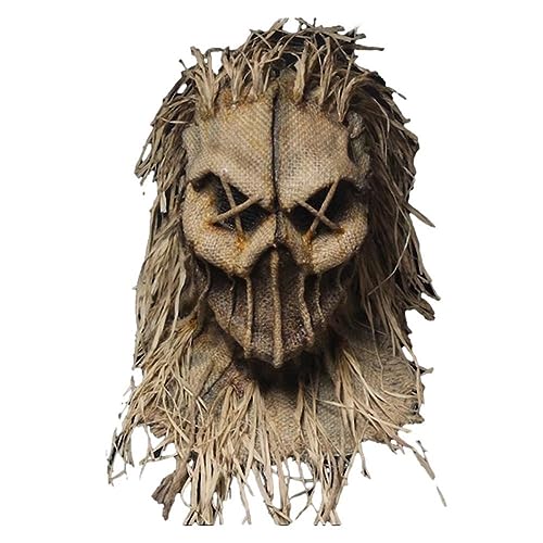 Cosplay Kostüm Maske Jutebeutel Vogelscheuche Maske Kopfbedeckung Halloween Horror Peripherie Maske Party Cosplay von Hworks