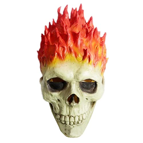 Halloween Cosplay Kostüm Maske Böser Geist Ritter Maske der Totenkopf Mann Kapuze Geist Reiter Maske von Hworks