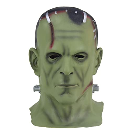 Halloween Horror Frankenstein Latex Cosplay Maske Horror Kopfbedeckung für Halloween Karneval Kostüm Party Requisiten von Hworks