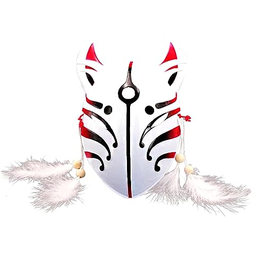 Hworks Fox Cat Full Face Mask Anime PVC Fox Demon Festival Performance Full Face Mask von Hworks