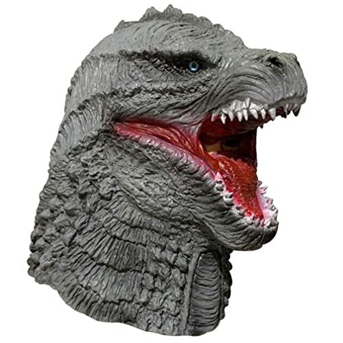 Hworks Godzilla Maske Latex Vollgesichtsabdeckung Godzilla vs. King Kong Kostüm Spielrequisite für Halloween von Hworks
