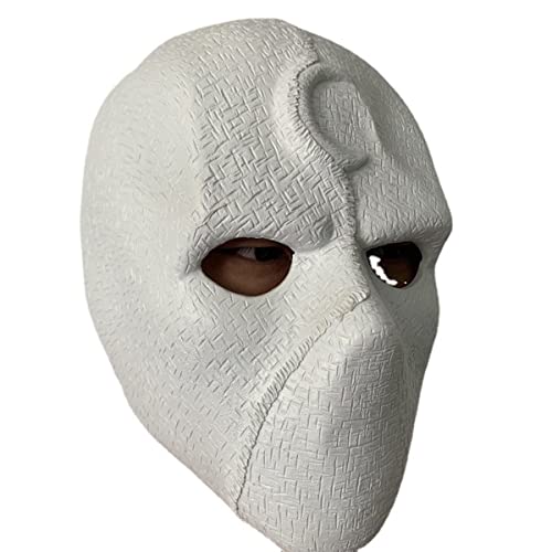 Hworks Moon Knight Kopfbedeckung Latex Vollgesichtsmaske Cosplay Kostüm Requisiten für Halloween Party von Hworks