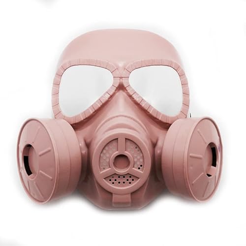 Hworks Rosa Gas Cosplay Maske Kunststoff Overhead Abdeckung Halloween Kostüm Requisiten für Militärfans von Hworks