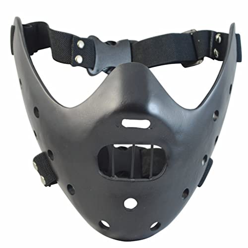 Hworks The Silence of the Lambs Hannibal Cosplay Mask Halloween Costume Props Plastic Half Face Cover von Hworks
