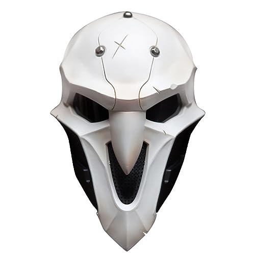 Overwatches Reaper Latex Maske Horror Kopfbedeckung für Halloween Karneval Kostüm Party Requisiten von Hworks