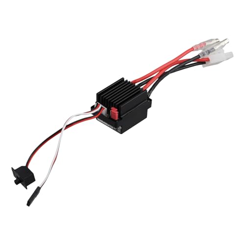 Hxhsgmeh 320A ESC Gebürsteter Vorwärts-Rückwärts-Geschwindigkeitsregler mit Wasserdichter Bremse, Unterstützt 2-3S-Batterie für RC-Autoboot von Hxhsgmeh