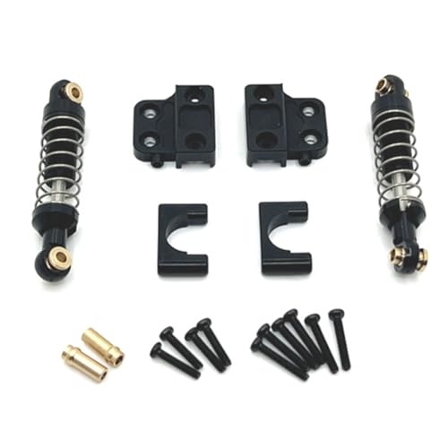 Hxhsgmeh Aluminium-Hinterachsfederbefestigung DIY RC Auto RC Autozubehör für MN 1/12 MN82 LC79 MN78 Schwarz von Hxhsgmeh