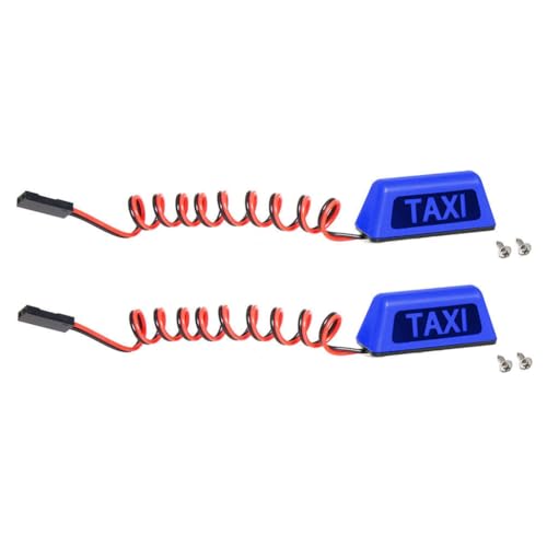 Hxhsgmeh Blaue Modellauto-Taxilampe 1/10 RV 1/8 Kletterauto Geländewagen Großer Taxi-Lampe R160 von Hxhsgmeh