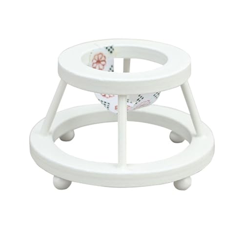 Hxyxbnhno Eleganter Miniatur Baby Walker für Puppenhäuser 1:12 Holz Walker Realistischer Gehstuhl Puppenhäuser Möbel von Hxyxbnhno