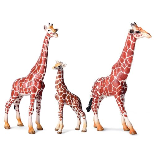 Hxyxbnhno Realistische Giraffen-Figur für Heimdekoration, Büro, Display, authentische Tierfigur, aufwändige Foto-Requisiten von Hxyxbnhno