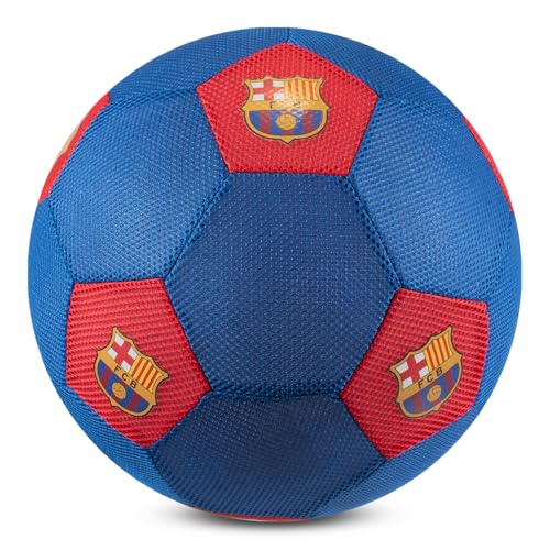 Hy-Pro Offiziell lizenzierter Barcelona Fußball – Riesen 14 Zoll Mesh-Ball für Fußball & Multisport-Spiele drinnen und draußen – Weicher & Sprungfreudiger Ball mit Logo und Vereinsfarben Hy-Pro Offiziell lizenzierter Barcelona Fußball – Riesen 14 Zoll Mesh-Ball für Fußball & Multisport-Spiele drinnen und draußen – Weicher & Sprungfreudiger Ball mit Logo und Vereinsfarben von Hy-Pro