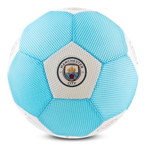 Hy-Pro Offiziell lizenzierter Manchester City Fußball – Riesen 14 Zoll Mesh-Ball für Fußball & Multisport-Spiele drinnen und draußen – Weicher & Sprungfreudiger Ball mit Logo und Vereinsfarben Hy-Pro Offiziell lizenzierter Manchester City Fußball – Riesen 14 Zoll Mesh-Ball für Fußball & Multisport-Spiele drinnen und draußen – Weicher & Sprungfreudiger Ball mit Logo und Vereinsfarben von Hy-Pro