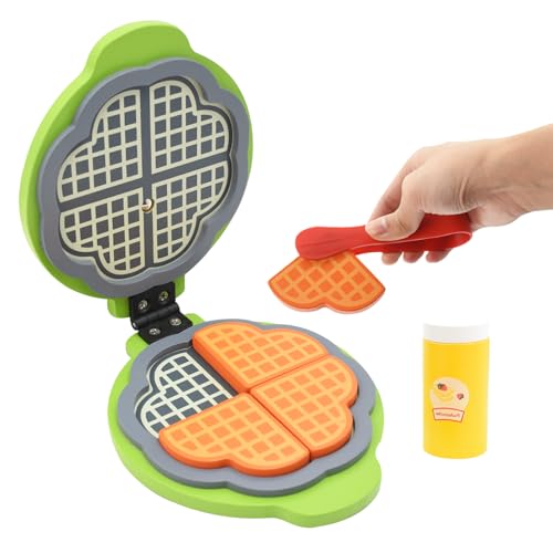 Hyacinthy kinderküche zubehör, Pancake Maker Spielküche Zubehör Holz, Kinder Küche Pfannkuchen Zubehör,, Pretend Play Food Baking for Kids, Rollenspiel Spielzeug für Kleinkinder 3+ Jahre Alt von Hyacinthy