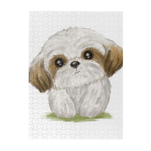 Puzzle 500 Teile für Erwachsene Familien Puzzlespiel für die ganze Familie Anspruchsvolle Puzzles,Moe Shih Tzu Hund süß Puzzle 500 Teile für Erwachsene Familien Puzzlespiel für die ganze Familie Anspruchsvolle Puzzles,Moe Shih Tzu Hund süß von Hyaszst