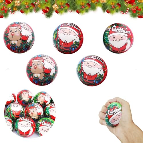 12 Stück Stressball Weihnachten, Antistressball Weihnachten, Anti Stress Ball, Squishy Ball, Anti Stress Spielzeug BäLle, AntistressbäLle für Kinder Mitgebsel Kindergeburtstag Weihnachten 12 Stück Stressball Weihnachten, Antistressball Weihnachten, Anti Stress Ball, Squishy Ball, Anti Stress Spielzeug BäLle, AntistressbäLle für Kinder Mitgebsel Kindergeburtstag Weihnachten von Hyfkjdm